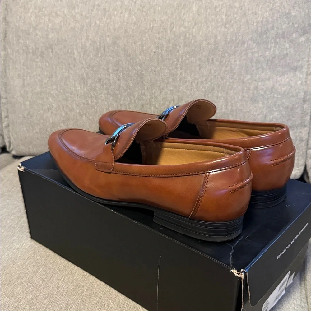 Alfani Men’s Tan Leather Bit Loafers